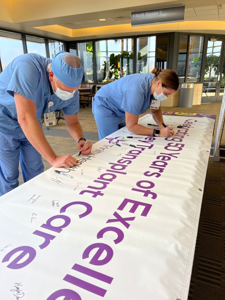 Trinity Health Grand Rapids Kidney Transplant Center Kicks off 50th Year Celebration with Banner-Signing Event