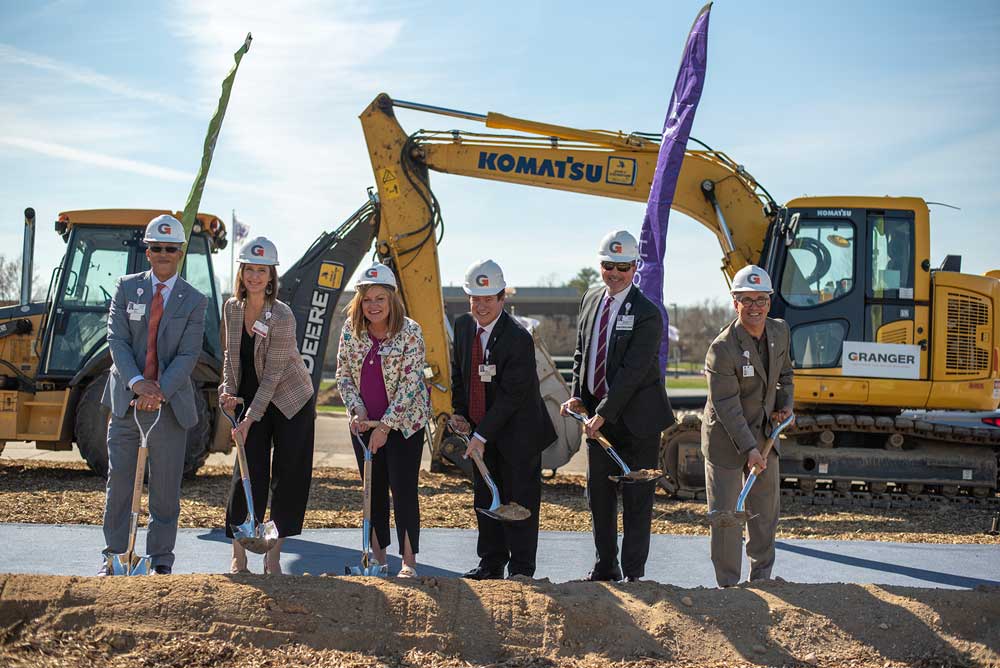 Executives from Trinity Health Michigan came together to celebrate the groundbreaking of Trinity Health Livingston hospital.